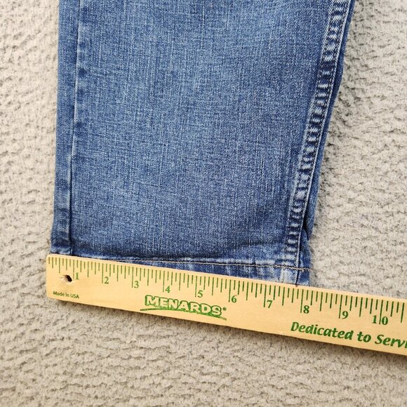 Wrangler Jeans Mens 33x32 Blue Relaxed Straight Leg Rodeo Ranch Hand Workwear - Picture 6 of 10